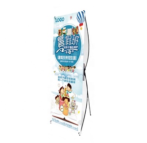 Supermercato X Stand Banner 60*160cm Roll up espositore negozi al dettaglio pubblicità cosmetica metallo costruzione cartone imballaggio - Product Image 3