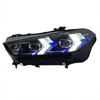 Pour X5 (G05) 2019-2025 – Ensemble de phares modifiés avec nouveaux feux de jour LED en forme de flèche et clignotants 12V