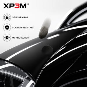 XP3M Santorini <b>Black</b> OEM Gloss TPU Color PPF Car <b>Wrap</b> Vinyl 7.5 Mil Self Healing Anti Scratch Anti Yellowing Air Release Channel - Product Image 3
