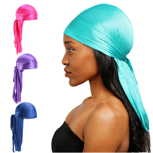 ユニセックスカスタムロゴシルクデュラグバンダナサテンデュラグ多機能ヘッドスカーフアウトドア用 - Product Image 1