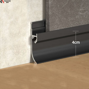 Livraison directe échantillon gratuit, <span class=keywords><strong>profil</strong></span> de haute qualité, en alliage léger, plinthe, plancher mural, plinthe led - Product Image 4