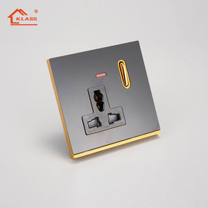 Interrupteur à clé de piano Prise à cinq trous pour la maison, hôtel de maison d'hôtes-Interrupteur personnalisé Prise murale gratuite SDK Commutateur Wifi 16A - Product Image 4