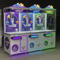 Mini machine à griffes bon marché Petite machine de jeu d'arcade Machine de grue à griffes à jetons avec lecteur de carte d'accepteur de pièces de monnaie