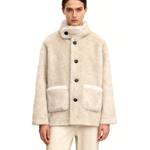 Set di Accessori Invernali Casual con Guanti e Cappelli Foderati in Morbida Imitazione <span class=keywords><strong>Visone</strong></span> con Collo Alto e Bordo in Vero <span class=keywords><strong>Visone</strong></span> Sintetico - Product Image 1