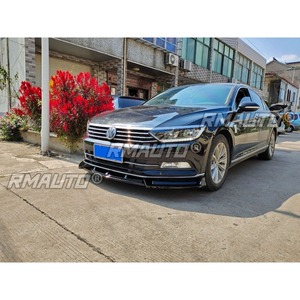 Car Front Bumper <b>Lip</b> Diffuser Spoiler Glossy Black Modification Part for Volkswagen Magotan B8 2017-2019 Car Accessories - Product Image 4