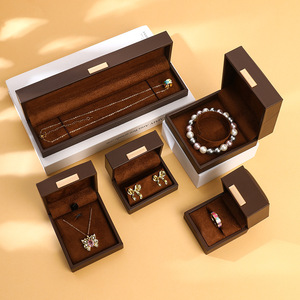 Custom Logo Jewelry <b>Box</b> Manufacturer Wholesale Price Pendant Bracelet PU Leather <b>Ring</b> Jewelry <b>Box</b> for Personality Brand Custom - Product Image 3