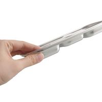 Plat carré coréen personnalisé en acier inoxydable écologique pour trempette, barbecue, fondue, viande, fête, usage domestique, design minimaliste, 100 pièces