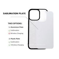Coque de téléphone vierge 2D pour sublimation avec chargement sans fil par transfert thermique pour iPhone 16 15 14 13 12 Pro Max