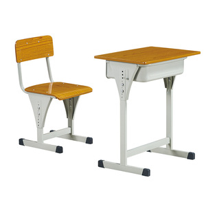 Mingzhong School <b>Desk</b> And Chair <b>Set</b> Metal Customizable For Students Education - Product Image 2