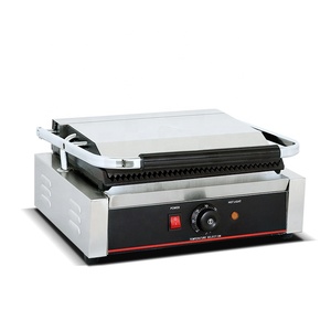 Grille-pain électrique professionnel en acier inoxydable 220V antiadhésif à tête unique <span class=keywords><strong>pour</strong></span> <span class=keywords><strong>panini</strong></span> et hamburgers – Excellent rapport qualité-prix - Product Image 3