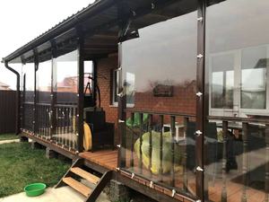 Jinshi résistant aux UV ignifuge 0.5mm 650gsm PVC Film transparent pour fenêtre de toit de tente - Product Image 5