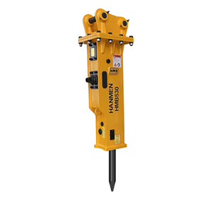 Mini pelle hydraulique de 3 tonnes, briseur de béton, outils hydrauliques, marteau d'excavatrice, certifié CE ISO, taux d'impact 500-1100 BPM, 53 mm, 20CrMo, garantie 1 an - Product Image 1