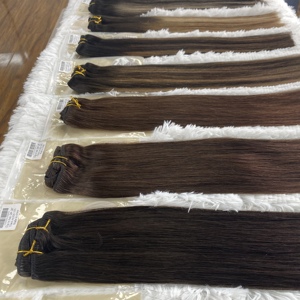 <span class=keywords><strong>Extensiones</strong></span> de Cabello con <span class=keywords><strong>clip</strong></span> natural, calidad superior, 100 virgen, superventas - Product Image 3