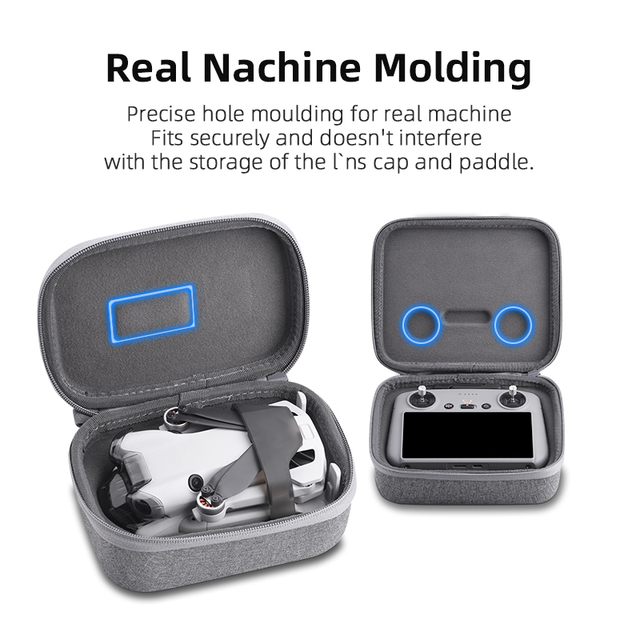 Hanwey Mini 4 Pro Host Pack + RC-N1/2/RC 2 Remote Control Storage Pack-Gray Oxford/Dragon Cloth