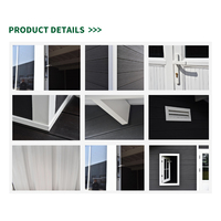 Abri de jardin en WPC résistant à la pourriture, à l'humidité, robuste, durable, protection contre toutes les intempéries