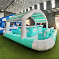 Bars de piscine gonflables pour événements de fête en plein air, bars gonflables en PVC pour piscine, tente avec sièges pour fête dans la cour