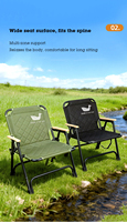 Chaise Kermit ultra-portable à dépliage rapide, durable, moderne, rembourrée en tissu Oxford épais, mobilier d'extérieur pour le camping et la pêche