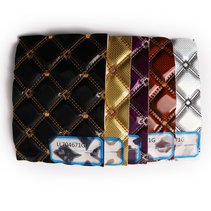 Hochwertiges Luxus besticktes geste pptes Leder für Autos itz bezüge Sofa garnitur aus Massage stuhl bezug - Product Image 1