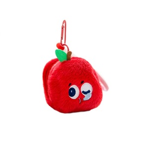 Cute Cartoon Apple Worm Plush Keychain Soft Plushies <strong>Headphone</strong> Bag Pendant Backpack Charm Creative Gift for Kids Wholesale - Product Image 6