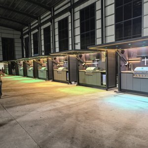Factory Direct Eco-Friendly Modern Outdoor <strong>Kitchen</strong> BBQ Outdoor <strong>Kitchen</strong> with Roller Shutter Modular Outdoor <strong>Kitchen</strong> Cabinet - Product Image 1