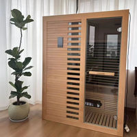 Sauna intérieur en bois pruche et cèdre sauna coloré de pièce de sauna d'infrarouge lointain à vendre