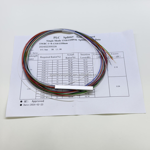 Divisor PLC de Fibra Óptica Monomodo 1x8 de 1M de Longitud con Cubierta LSZH de 0.9mm OD, Fabricado en China para Redes FTTH - Product Image 2