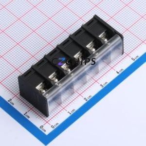 DBT40C-7.62-6P-BK-P Barrier Terminal Block P=7.62mm Connector Two Sides 7.62mm 1x6P Center Pin - Product Image 1