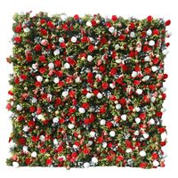 Mur de fleurs artificielles en tissu pour Noël, toile de fond pour vitrines de centres commerciaux, décorations photo Instagram