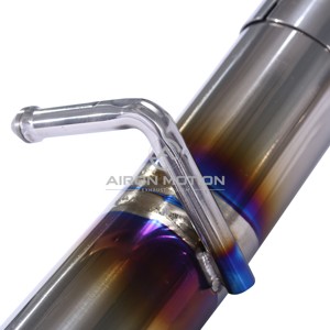Airon Scarico Catback Valvetronic in Lega di Titanio per Dodge Challenger 2015-2025 3.6L, Montaggio Diretto, Tono <span class=keywords><strong>Profondo</strong></span>, Colore Oro/<span class=keywords><strong>Blu</strong></span> - Product Image 6