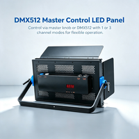 Panneau lumineux LED bicolore 3200K 5600K 120W CRI 95 DMX512 XLR-3 avec contrôle par bouton Master, angle de faisceau 120°, 50 000 heures, 432 LED