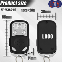 Télécommande universelle RF 433 MHz pour ouvre-porte, clé de remplacement sans fil, transmetteur