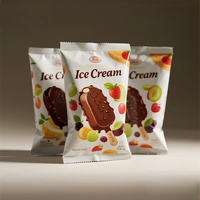 Emballage OEM pour glaces, sachets en plastique imprimés colorés avec scellage thermique pour emballage de crème glacée et de bâtonnets glacés