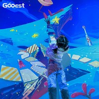 Gooest Magic Drawing Indoor Playground Projector Painting Table for Kids Educational Attraction with Trace and Draw Function