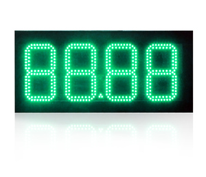 Segni di prezzo del Gas a LED <span class=keywords><strong>8</strong></span> pollici 88:88 rosso impermeabile IP65 uso esterno Led prezzo del Gas segno digitale stazione di servizio cambiavalute - Product Image 2