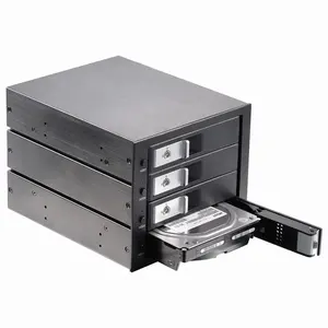 SFF-8643 Hot Swap Desktop Server Aluminium 3.5Inch 4 Bay Minisas Sata Hdd Behuizing
