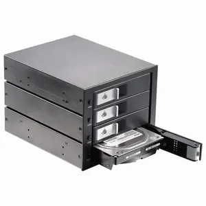 SFF-8643 горячий своп Настольный сервер алюминиевый 3,5 дюймов 4 bay miniSAS SATA HDD корпус