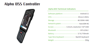Alpha 5W RTK pour la topographie GNSS avec Bluetooth IP67 - Température de fonctionnement de -30 à 65°C