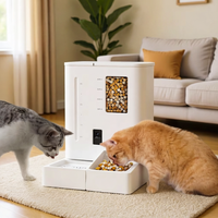 Comedero Automático Inteligente para Mascotas con Control por WiFi a través de Aplicación, Dispensador de Agua y Comida, Cámara con Video, para Proveedores de Tiendas de Mascotas
