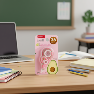Weibo Correction Tape 5Mm 3M Refillable Avocado Design For School Office Use - Product Image 2