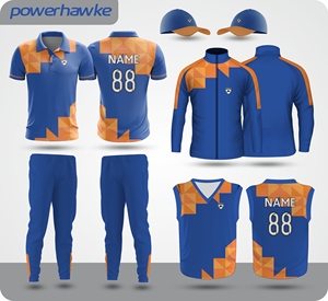 Prohawke Cricket Uniform Full Set Collar Style T-<b>shirt</b> Half Sleeves Jersey with Track Pant for Adult Boys and <b>Men</b> - Product Image 4
