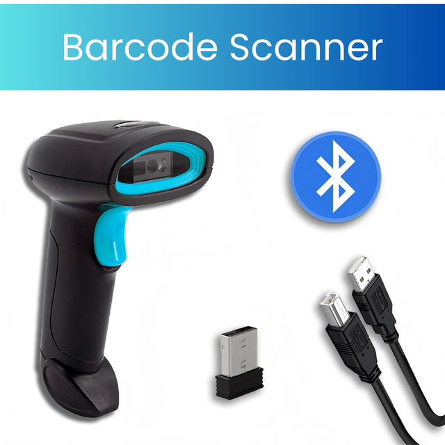 High Speed Handheld Barcode Scanner, & USB Connectivity, for Supermarket, Restaurant & Logistics