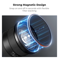 Kit de filtres magnétiques pour objectif d'appareil photo K&F Concept Nano-X Ultra-mince CPL FSND4 FSND8 FSND16 FSND32 Diffusion Noire 1/4 Blue Streak ND
