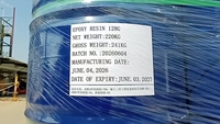 Résine époxy modifiée à faible viscosité 128G, époxy liquide Bisphénol A EEW 190-210 pour revêtements de construction, moulage, double composant