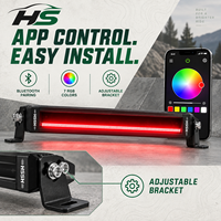Barre lumineuse LED rétroéclairée RGB HSSH de 30 pouces 150W avec contrôle Bluetooth et application, éclairage tout-terrain pour camion, SUV, 4x4