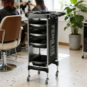 Equipo de Salón de Belleza al por Mayor X11-2, Carrito de Salón Negro para Peluquería - Product Image 2