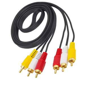 Venta caliente M3U TV convertidor Cable arnés de cables 3 RCA conector AV Audio Video compuesto macho altavoz Monitor amplificar <span class=keywords><strong>MP3</strong></span> - Product Image 3