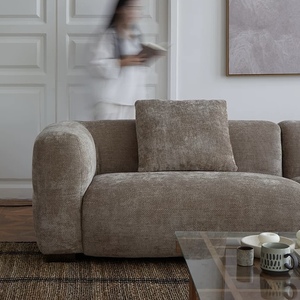 Ensemble de canapé modulable en tissu modulable personnalisable avec coussins au design de siège <span class=keywords><strong>bas</strong></span> pour salon, salon ou appartement - Product Image 1