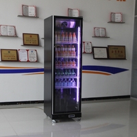 Lemari Pendingin Minuman Supermarket, Tipe Tegak, Pintu Kaca, Kontrol Temperatur Digital, Hemat Energi 5 Bintang, Bersertifikasi CE