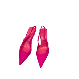 2025 French Pointed-Toe Black High-<b>Heeled</b> <b>Shoes</b>-Spring/Summer Breathable Fashion Trend Mesh Upper Slip-On Height-Increasing - Product Image 1