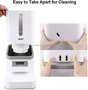 Distributore Automatico di Cibo per Animali Domestici OEM in Acciaio Inox, Dispenser Durevole a Batteria per Cani e Gatti, Ciotola per Alimentazione Lenta Temporizzata - Product Image 6